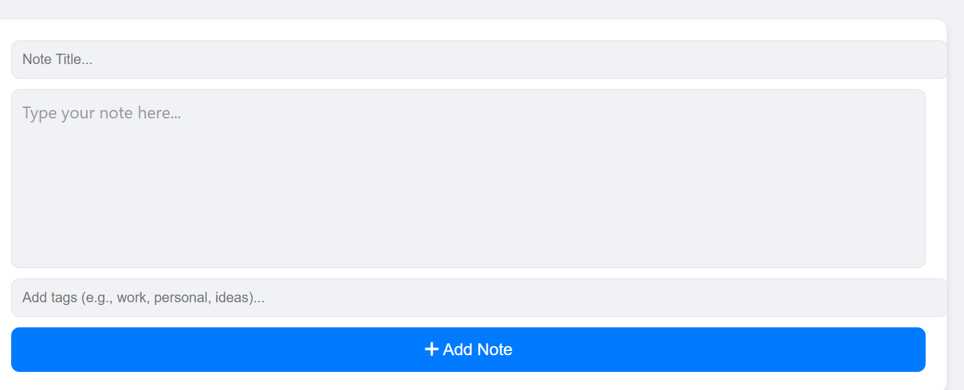 NoteApp Features