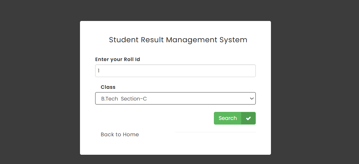 STUDENT RESULT MANAGEMENT SYSTEM