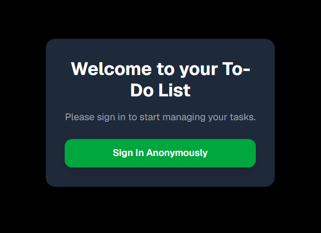 TO-DO List Login Page